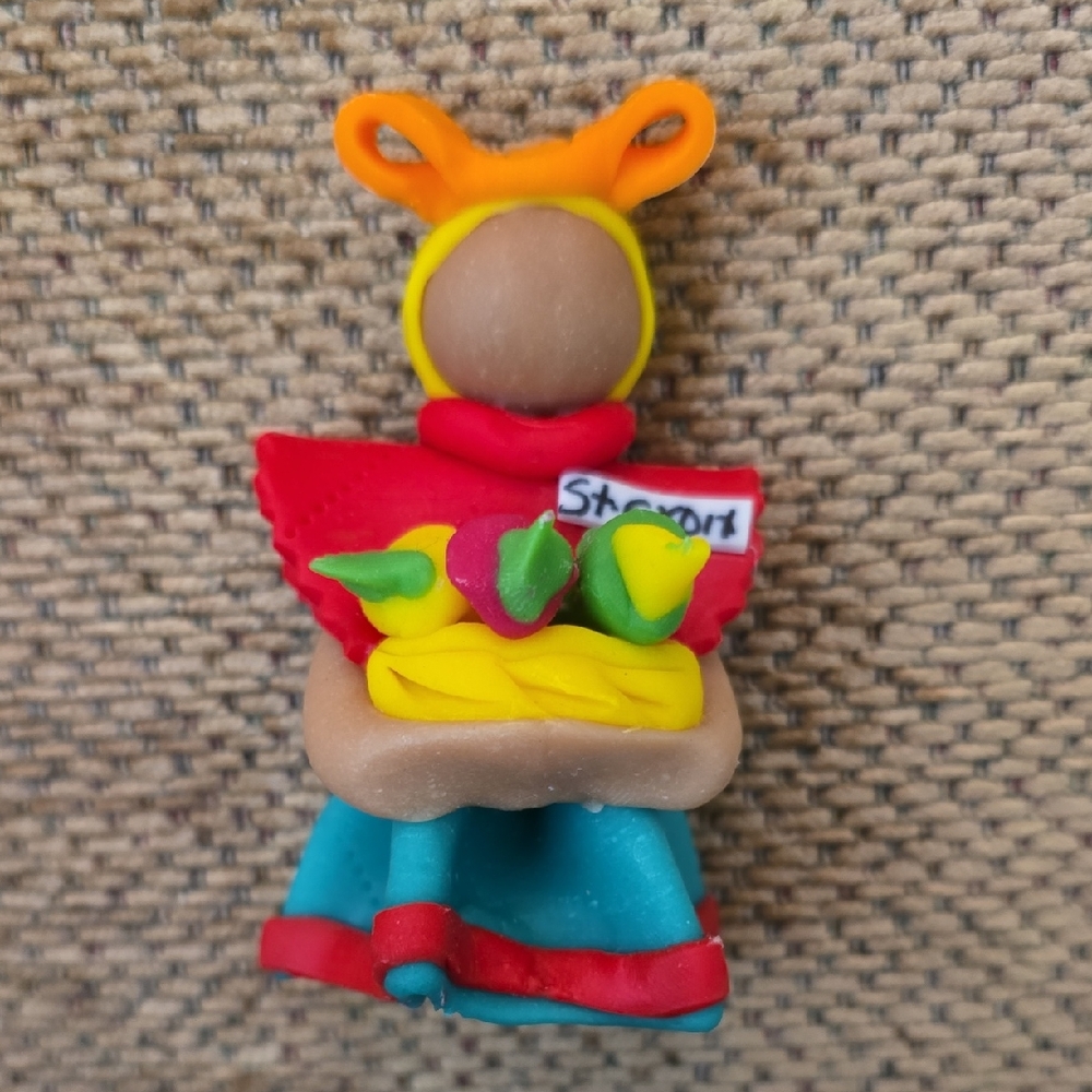 Vintage Collectible Clay Doll from St. Croix - EUC